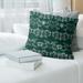 New York Fly Throwback Football Baroque Pattern Accent Pillow-Poly Twill