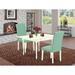East West Furniture Dining Table Set Includes a Rectangle Kitchen Table with Dropleaf and Parson Chairs (Pieces Options)