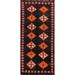 Tribal Geometric Moroccan Oriental Runner Rug Wool Handmade Carpet - 4'3" x 8'9"