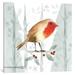 iCanvas "Christmas Hinterland III - Robin" by Noonday Design