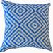 Nancilea Ikat Throw Pillow Azure