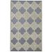 One of a Kind Hand-Tufted Modern & Contemporary 5' x 8' Trellis Wool Grey Rug - 5'0"x8'0"