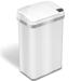 iTouchless 4 Gallon Multifunction Sensor Trash Can Matte Finish Pearl White