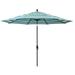 California Umbrella 11-Foot Round Aluminum, Crank Open Collar Tilt Patio Umbrella, Sunbrella Fabric