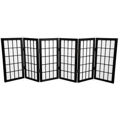 Handmade Wood/ Paper 2' 3-panel Miniature Windowpane Shoji Screen - 24 x 36