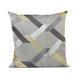 Plutus Valencia White Purple and Taupe Handmade Decorative Throw Pillow