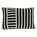 Elegant Black and White Lumbar Accent Pillow Cover