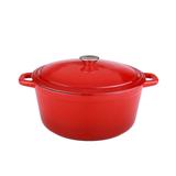 Neo 5-quart Red Cast Iron Oval Covered Casserole Dish