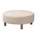 Modern and Contemporary Fabric Cocktail Ottoman