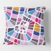 Designart 'Abstract Retro Geometric Pattern I' Mid-Century Modern Throw Pillow