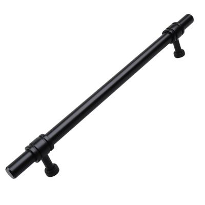 7.62 in Center Matte Black Barrel Ring Bar Pull (5 Pack)