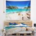 Designart 'Beautiful Knysna Beach South Africa' Seashore Wall Tapestry