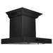 ZLine Convertible Vented Black Stainless Steel Wall-mounted Range Hood