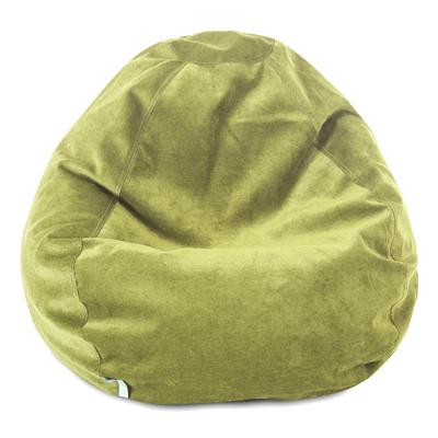 Majestic Home Goods Villa Velvet Collection Bean Bag Chair Small/Large