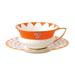 Wedgwood Wonderlust Peony Diamond Teacup and Saucer Set