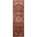 Geometric Heriz Persian Staircase Runner Rug Handmade Wool Carpet - 3'3" x 10'5"