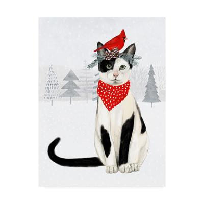 Victoria Borges 'Christmas Cats and Dogs Vi' Canvas Art