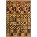 Gabbeh Dayna Brown/Green Wool Area Rug (3'11 x 5'7) - 3 ft. 11 in. x 5 ft. 7 in. - 3 ft. 11 in. x 5 ft. 7 in.
