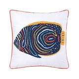 Tropical Angelfish 18 x 18 Decorative Accent Throw Pillow