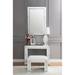 ACME Nysa Vanity Desk, Mirrored & Faux Crystals