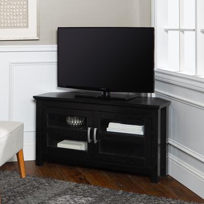 Middlebrook Bow Valley 44-inch Black Corner TV Stand