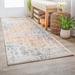 Superior Modern Distressed Damask Polypropylene Indoor Area Rug