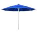 California Umbrella 11' Rd Aluminum Frame, Fiberglass Rib Patio Umbrella, Push Open, Anodized Silver Finish, Sunbrella Fabric