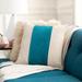 Livabliss Maiti Cotton Velvet Striped 20-inch Throw Pillow