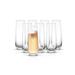 JoyJolt Milo 9.4 oz Champagne Glasses Set of 8 flute Glasses - 9.4 oz