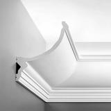 Orac Decor High Density Polyurethane Foam Crown Moulding for Indirect Lighting Primed White Face 8-5/8in x 78in Long