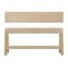 Artissance Wood Console Table w/ 3 Drawers, 78 Inch Wide, White - 78"W x 14"L x 35"H