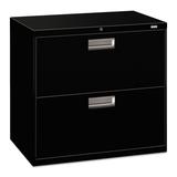 HON 600 Series Black 30-inch Wide 2-drawer Lateral File Cabinet