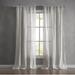 French Connection Charter Crushed Rod Pocket Window Curtain Pair