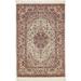 Pasargad DC Ivory Persian Isfahan Silk & Wool - 3'9" x 5'8"