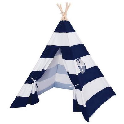 Natural Cotton Canvas Teepee Tent for Kids Indoor & Outdoor Use