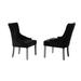 Best Master Furniture Velvet Upholstered Dining Side Chairs (Set of 2)