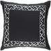 Decorative Yonge Black 18-inch Throw Pillow Cover