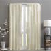 Madison Park Iris Embroidered Diamond Sheer Single Curtain Panel