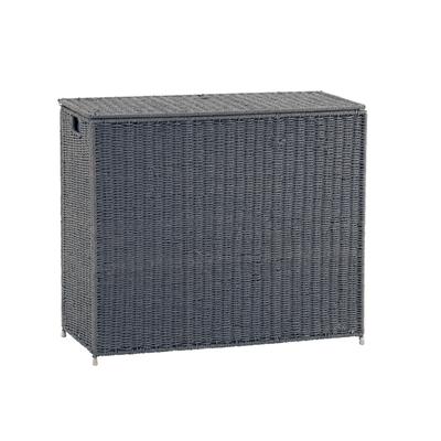 Household Essentials Paper Rope 3-Bag Hamper Sorter, Grey