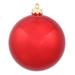 Red Plastic 10-inches Shiny Ball Ornament - 10"