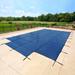 Blue Wave 18 Year Mesh Rectangular Safety Cover for In-ground Pools with Center Step - Blue