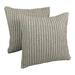 Blazing Needles 20-inch Woven Look Rope Corded Pillows (Set of 2)