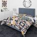 Designart 'Geometrical Retro Design I' Mid-Century Modern Duvet Cover Comforter Set