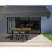 ALEKO 10 x 8 ft Motorized Black Frame Retractable Home Patio Canopy Awning