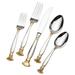 Wallce Salacia Silver/Goldtone Stainless Steel 20-piece Flatware Set