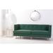 SAFAVIEH Couture Konrad Velvet Tufted Sofa - 82" W x 31.5" L x 31.3" H