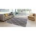 Concord Global Ocean Shag Lattice Area Rug