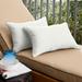 Sunbrella Canvas Natural/ Cast Silver Indoor/ Outdoor Pillow Set