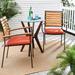 Coral Corded Indoor/ Outdoor Chair Pad Set