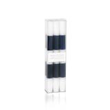 "Modern & Festive" Formal Candle Set, Blue (Set of 12)